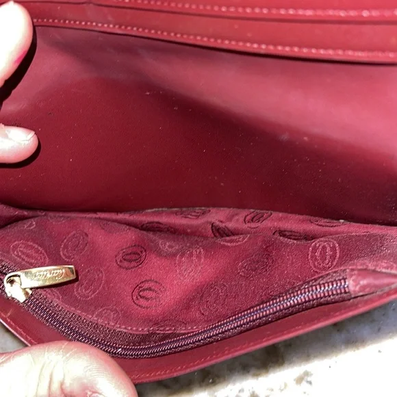 Vintage Cartier Leather Chamber Long Wallet